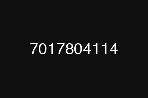 7017804114