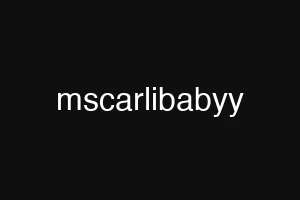 mscarlibabyy